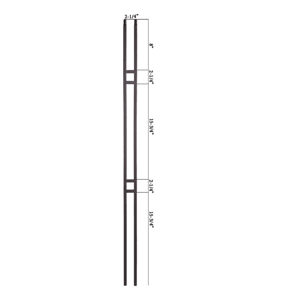 10 Pack - Aalto Double Bar Style Balusters