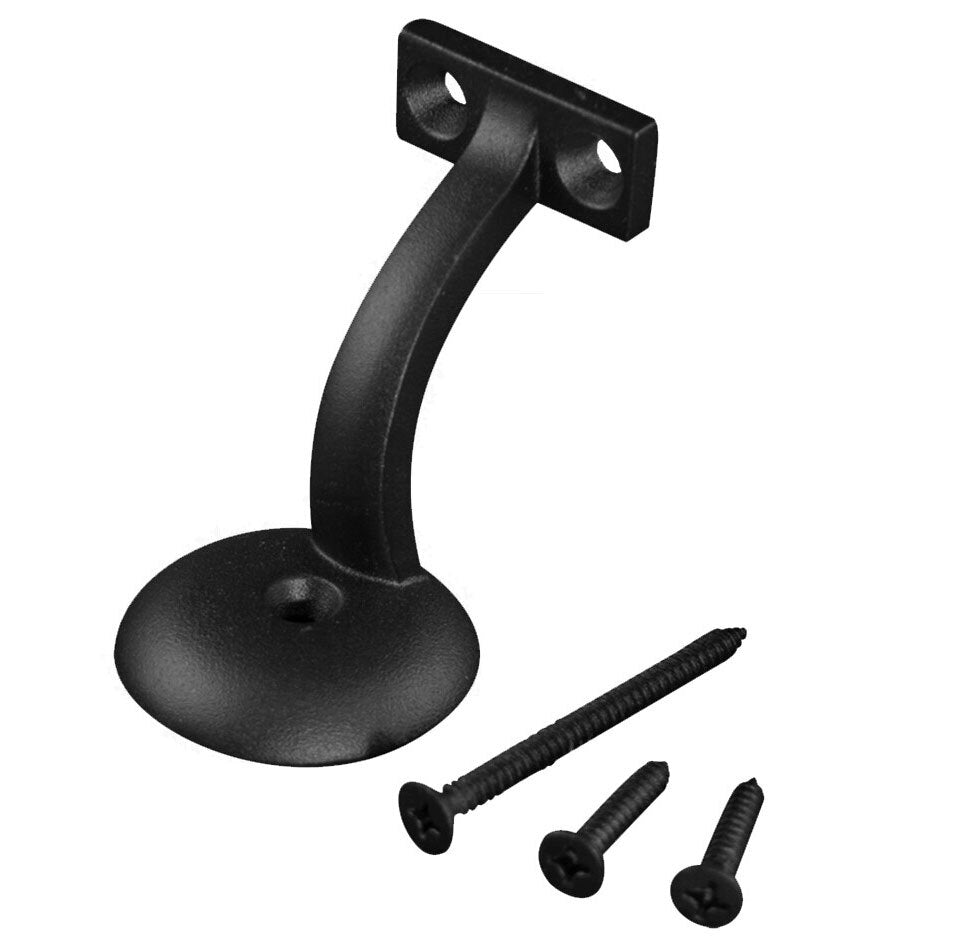Heavy Duty Black Wall Rail Bracket