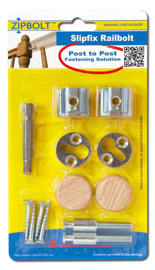 Zipbolt Slipfix Rail Bolt (13.810) 2 Pack – Cooper Stairworks